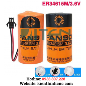 Pin nuôi nguồn PLC Fanso ER34615M LSH20 size D Lithium 3.6V